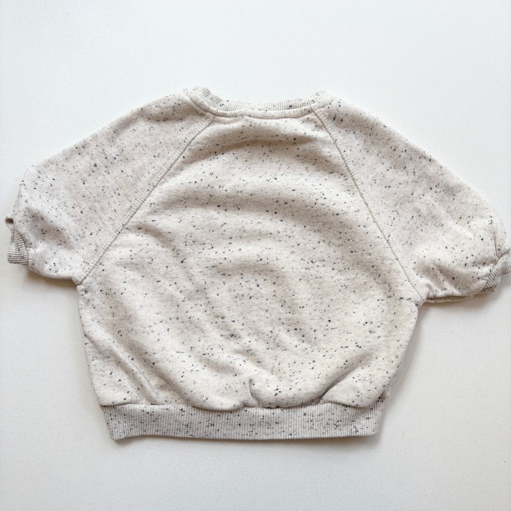 Zara Cream Speckled Knit Top